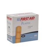 Plastic Adhesive Bandages, Case of 12 Boxes (#130-1001)