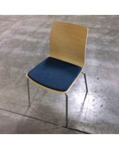 Cempa Stackable Side Chair w/Upholstered Seat