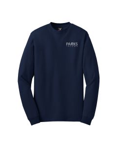 Hanes Long Sleeve Beefy Tee (Navy)