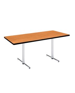 Rectangular Pedestal Table with PVC Edge (6810)