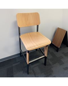 30''H Sadie Armless Wood Bar Stool