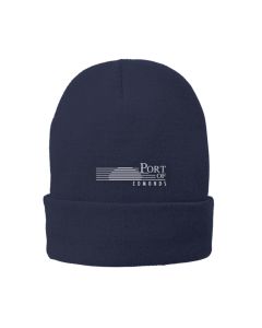 Port & Company Fleece Lined Knit Cap (Navy)