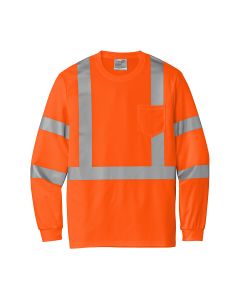 Cornerstone Long Sleeve Class 3 Mesh Tee (Orange)