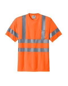 Cornerstone Short Sleeve Reflective Tee  (Safety Orange)