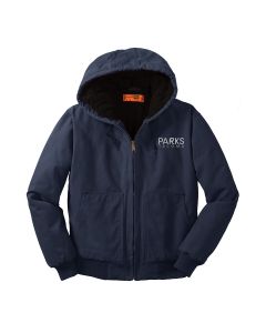 CornerStone Duck Cloth Insulated Hooded Jacket (Navy)