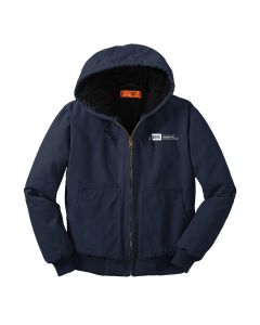 CornerStone Duck Cloth Insulated Hooded Jacket (Navy)
