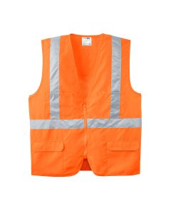 Cornerstone Mesh Back Safety Vest (Orange)