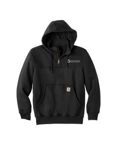 Carhartt Heavyweight Hooded Zip Mock Sweatshirt (Black)