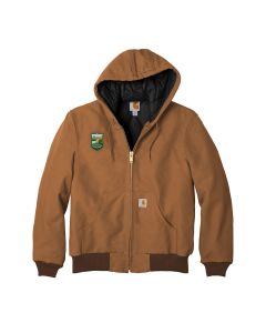 Tall Carhartt Quilted Flannel Lined Duck Jacket (Carhartt Brown)