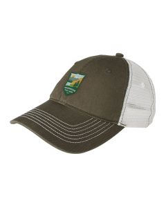 Mesh Back Cap (Army / White)