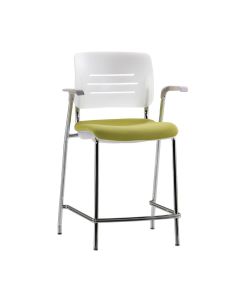 Grazie Stool (Poly Back w/Upholstered Seat)
