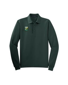 Long Sleeve Polo (Dark Green)