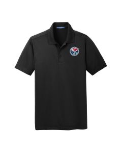 Port Authority Short Sleeve Diamond Jacquard Polo (Black)