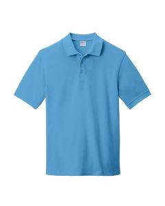 Port & Company Short Sleeve Pique Polo (Aquatic Blue)