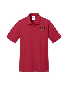 Short Sleeve Pique Polo (Red)