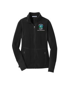 Port Authority Ladies Full-Zip Fleece Jacket (Black / Black)