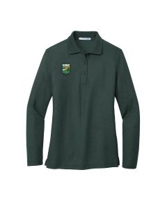 Port Authority Ladies Long Sleeve Polo (Dark Green)