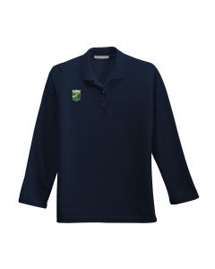 Long Sleeve Ladies Polo (Navy)