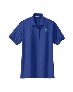 Port Authority Ladies Short Sleeve Silk Touch Polo (Royal)