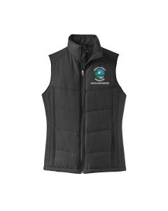 Port Authority Ladies Puffy Vest (Black / Black)