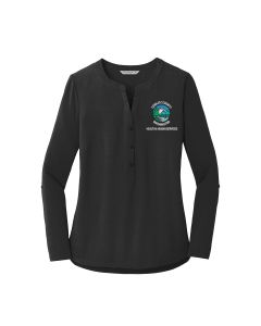 Port Authority Ladies Henley Tunic (Black)
