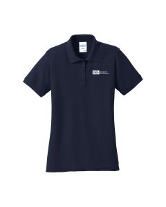 Port & Company Ladies Short Sleeve Pique Polo (Navy)