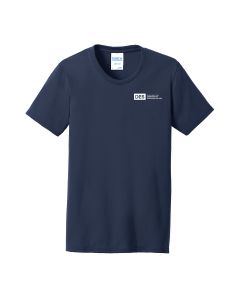 Port & Company Ladies Short Sleeve Blend Tee (Navy)
