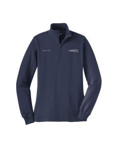 Sport-Tek Ladies Long Sleeve 1/4 Zip Sweatshirt (True Navy)