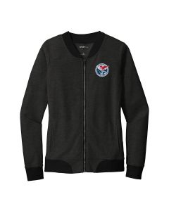 Sport-Tek Ladies Lightweight Terry Bomber (Black)