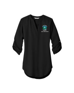 Port Authority Ladies Tunic Blouse (Black)