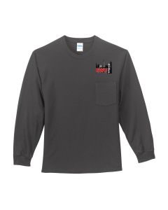 Long Sleeve Pocket Tee (Charcoal)