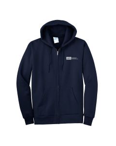 Port & Company Tall Full-Zip Fleece Hoodie (Navy)