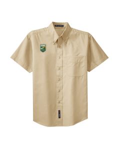 Short Sleeve Button Shirt (Stone)