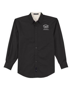 Long Sleeve Button Shirt (Black / Light Stone)