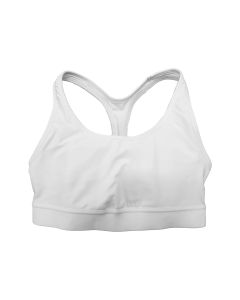 Hanes Racerback Compression Sports Bra (White)
