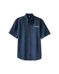 Port & Company Short Sleeve Denim Shirt (Ink Blue)