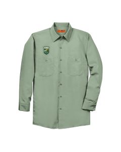 Long Sleeve Industrial Poly/Cotton Work Shirt (Light Green)