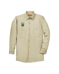 Long Sleeve Tall Work Shirt (Light Tan)
