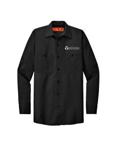 Red Kap Tall Long Sleeve Work Shirt (Black)