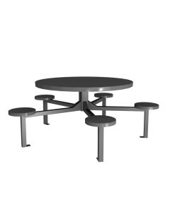 Metal Spider Table (5 Stool)