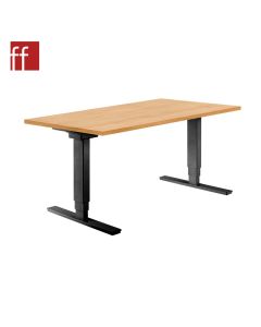 Toggle Worksurface (30"D x 48"W), Black Adjustable Height Base (#FF-TOGL3048EL-BL)
