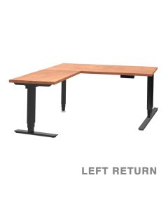 Travel Adjustable Height Worksurface (Left Return)