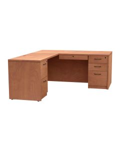 Conference Front With Left Return, Left Side File/File Drawer with Locking Center Drawer